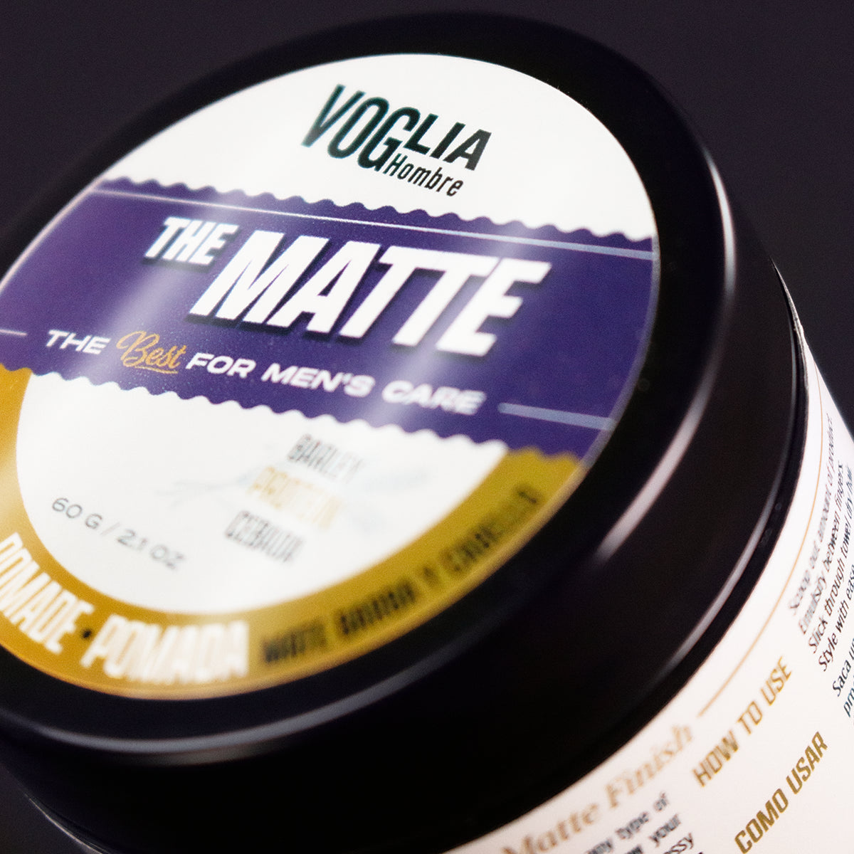 The Matte 60g | Pomada Mate Barba Y Cabello